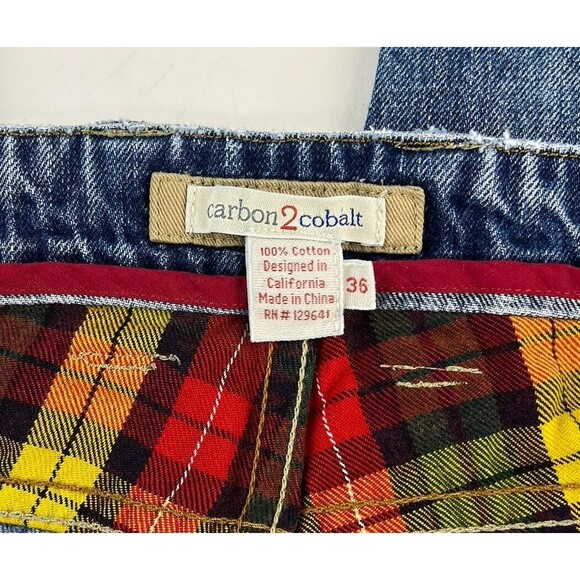 Carbon 2 Cobalt Elemental Jeans Blue Medium Wash Button Fly Mens Sz 36x31 - Picture 6 of 7